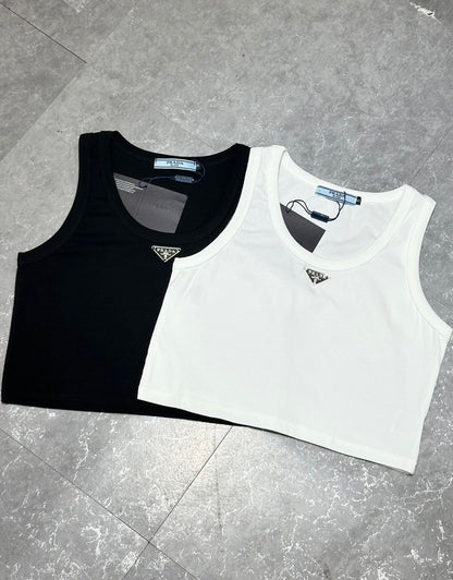 25 ss Triangular round neck versatile vest