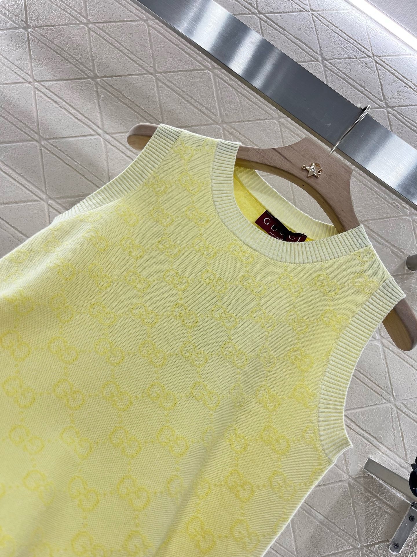 25ss New Arrival Jacquard Knitted Vest