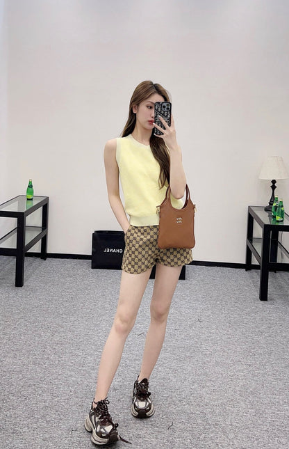 25ss New Arrival Jacquard Knitted Vest