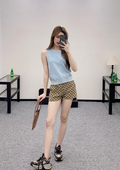25ss New Arrival Jacquard Knitted Vest