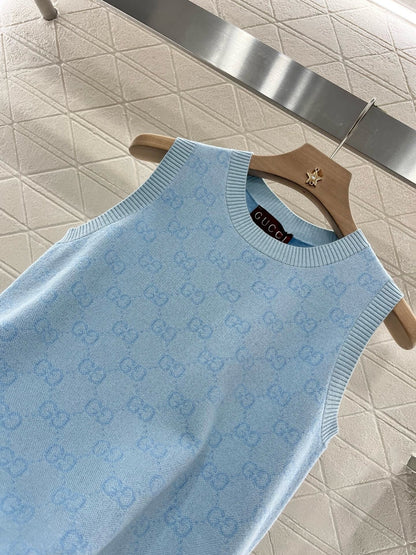 25ss New Arrival Jacquard Knitted Vest