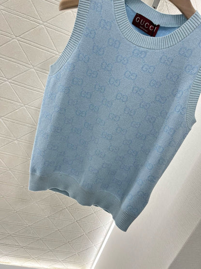 25ss New Arrival Jacquard Knitted Vest
