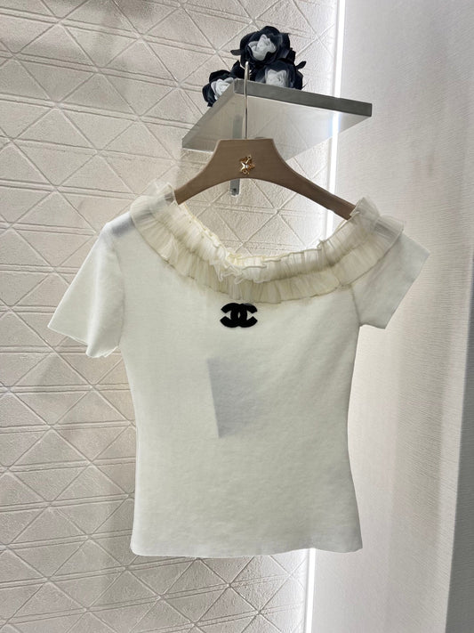 2025 New 3D Fungus Knitted Short Sleeve Top