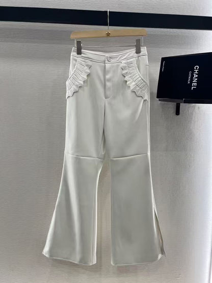 25 Vintage lace leather pants