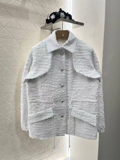 25  Knitted dress collar jacket
