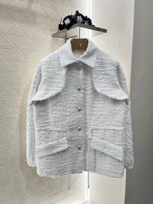 25  Knitted dress collar jacket