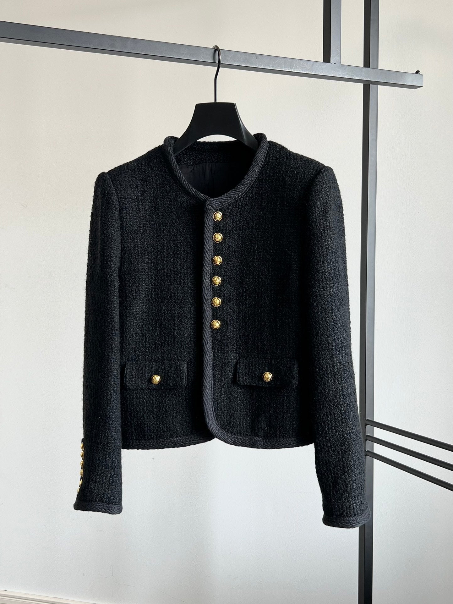 25 New Edition Six-button Tweed Wool Jacket