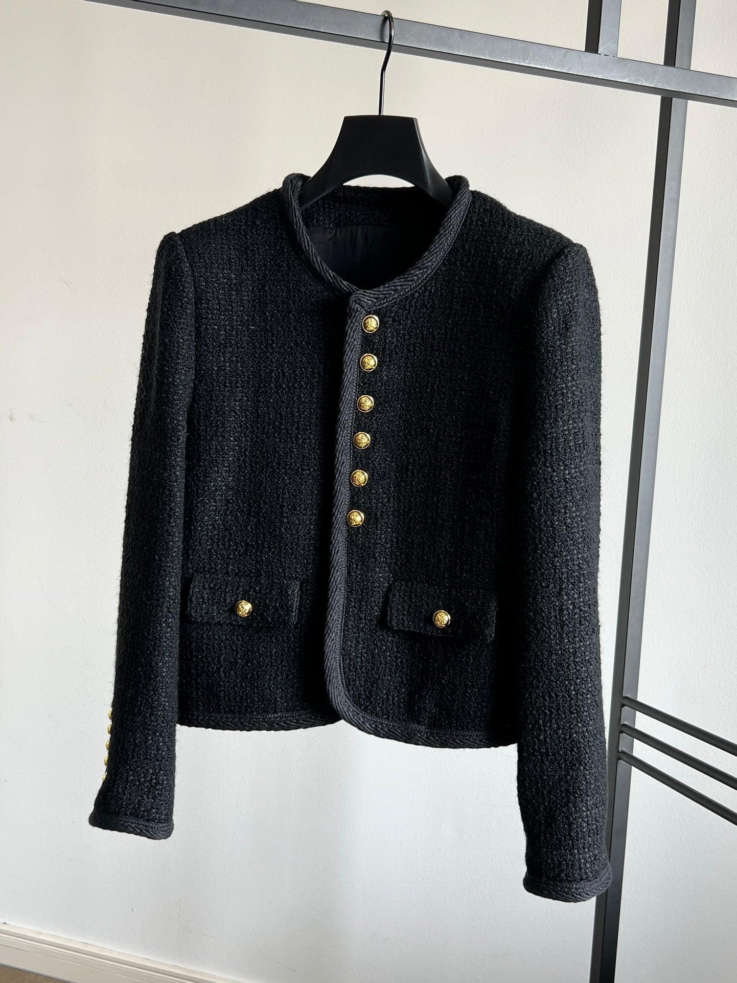 25 New Edition Six-button Tweed Wool Jacket