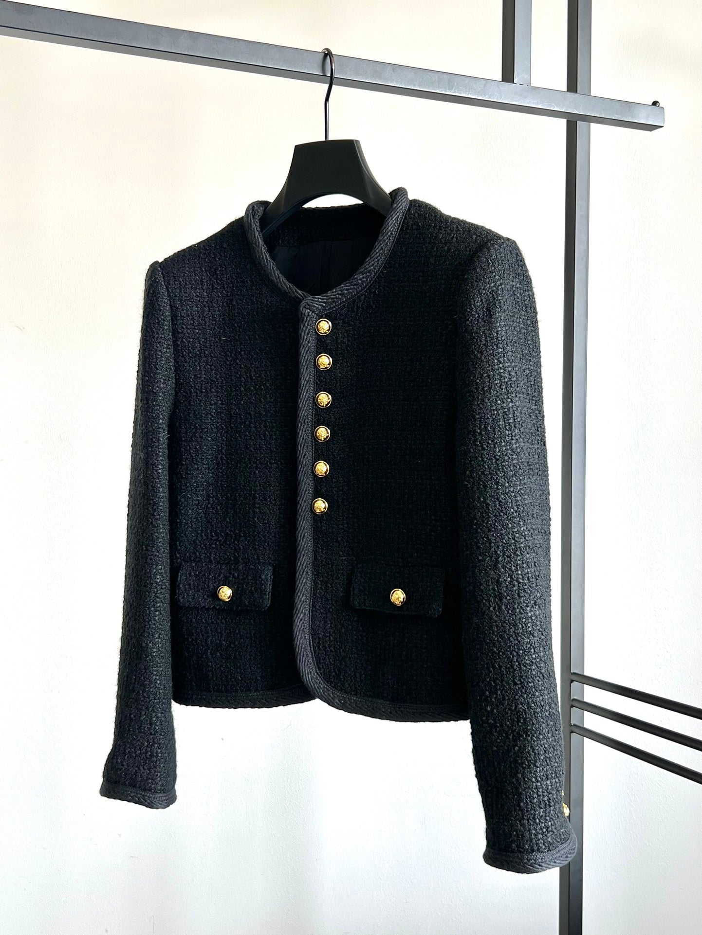 25 New Edition Six-button Tweed Wool Jacket