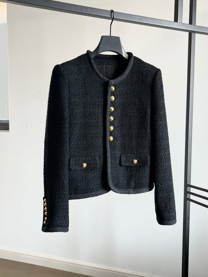 25 New Edition Six-button Tweed Wool Jacket