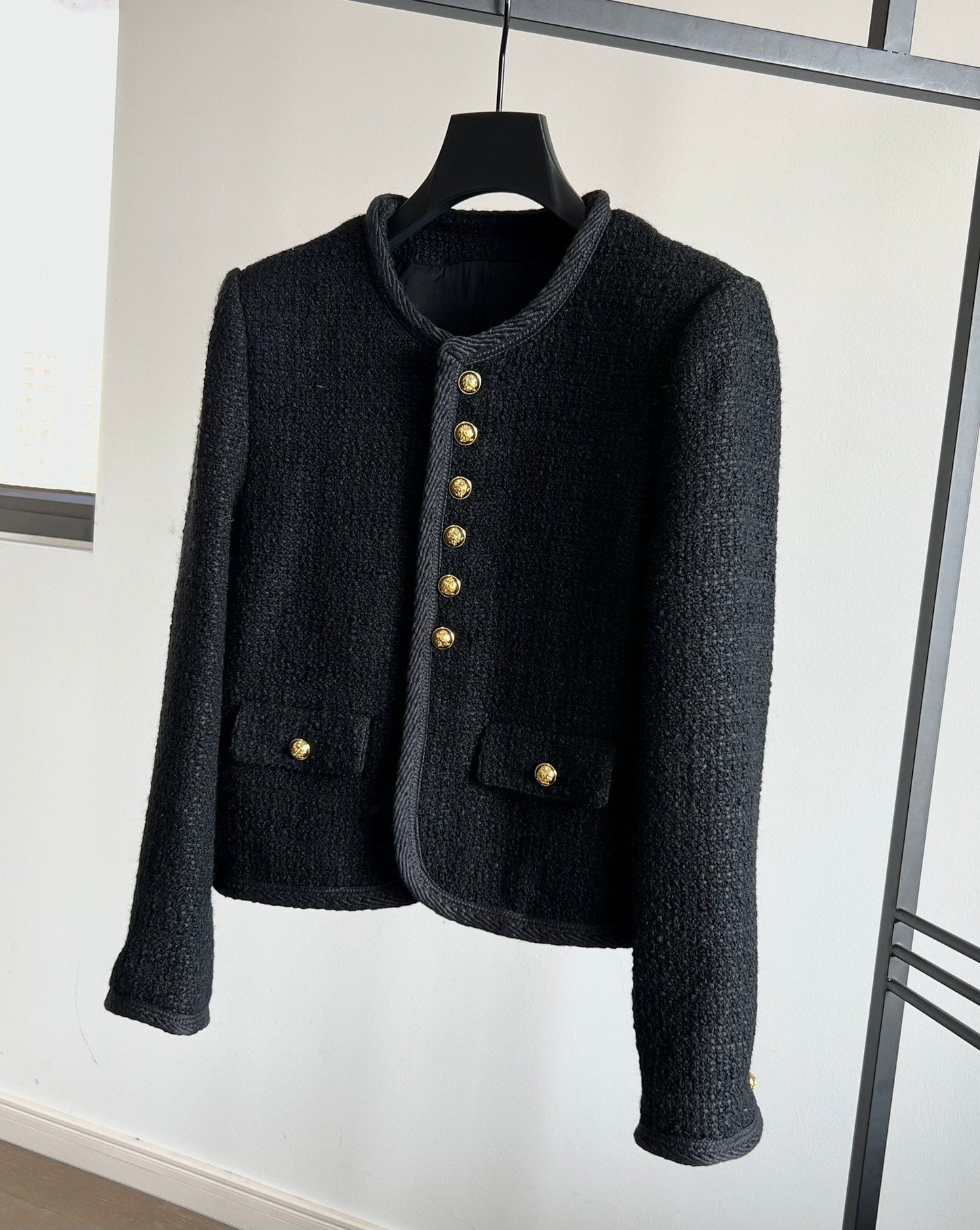 25 New Edition Six-button Tweed Wool Jacket