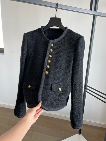 25 New Edition Six-button Tweed Wool Jacket