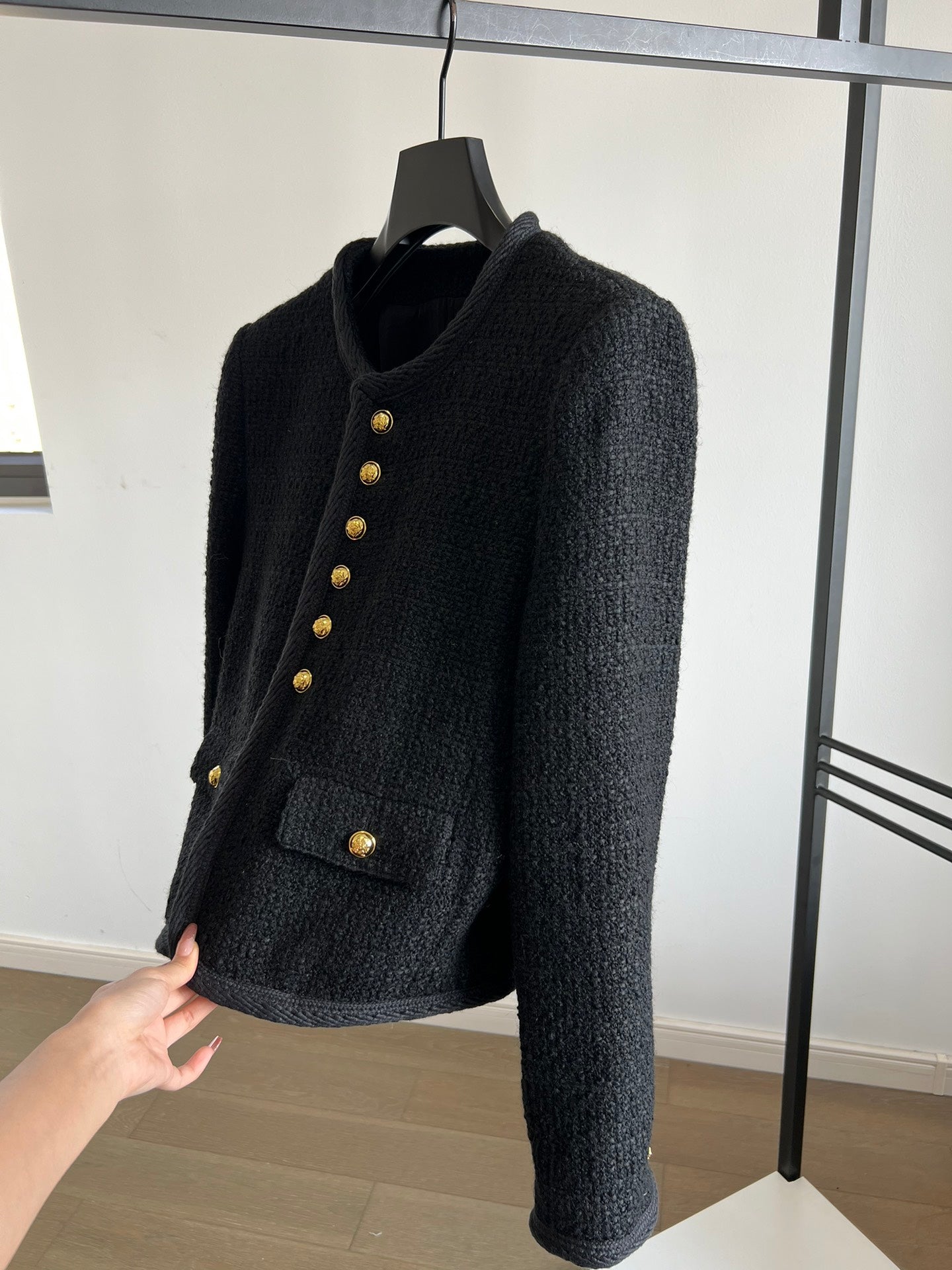 25 New Edition Six-button Tweed Wool Jacket