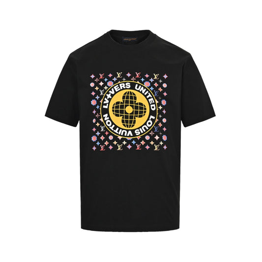 25ss printed logo with laminated letters short sleeved shirt