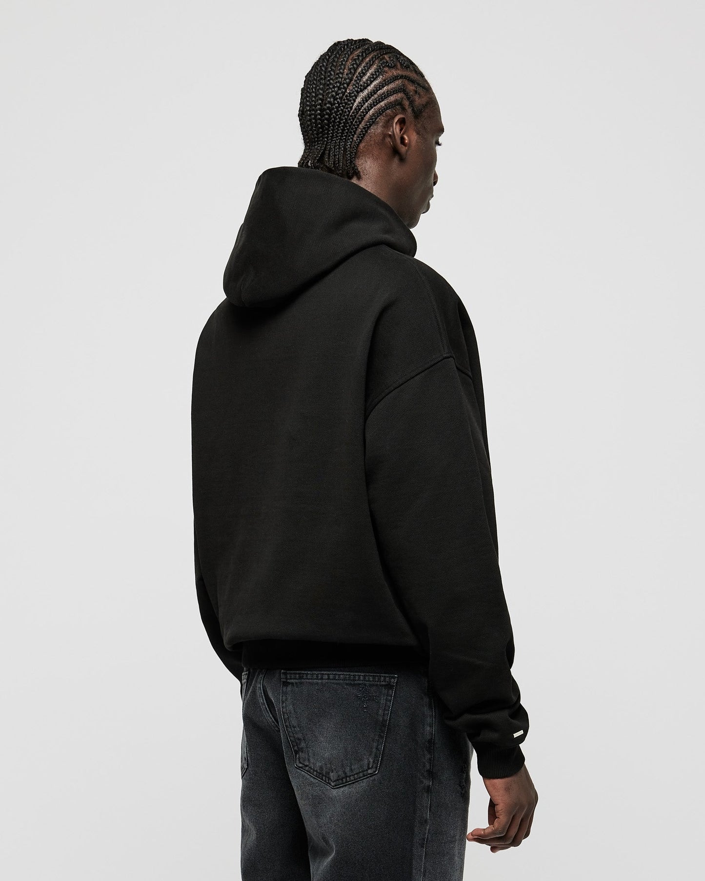 Heavy Black Basic Hoodie