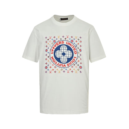 25ss printed logo with laminated letters short sleeved shirt