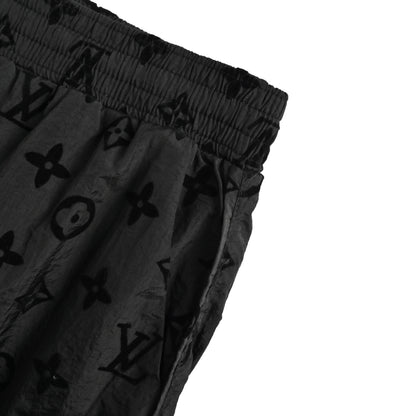 25ss full printed floral flocking beach shorts