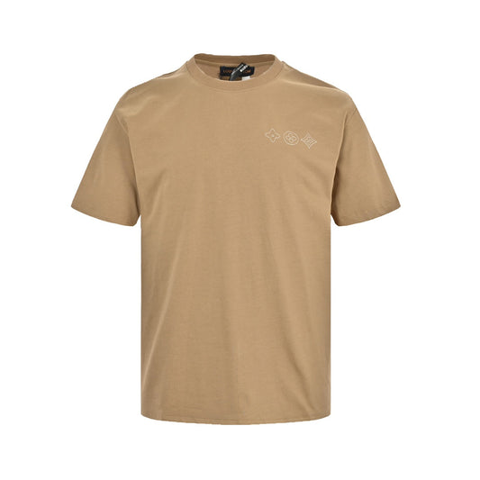 25ss Heavy embroidered logo short sleeves