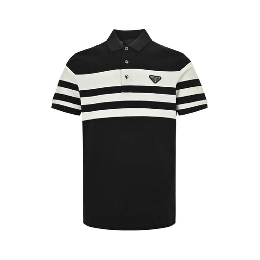 25SS Striped Polo Short Sleeve