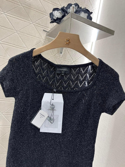 25 Spring and Summer New Wave Knitted Short Sleeve