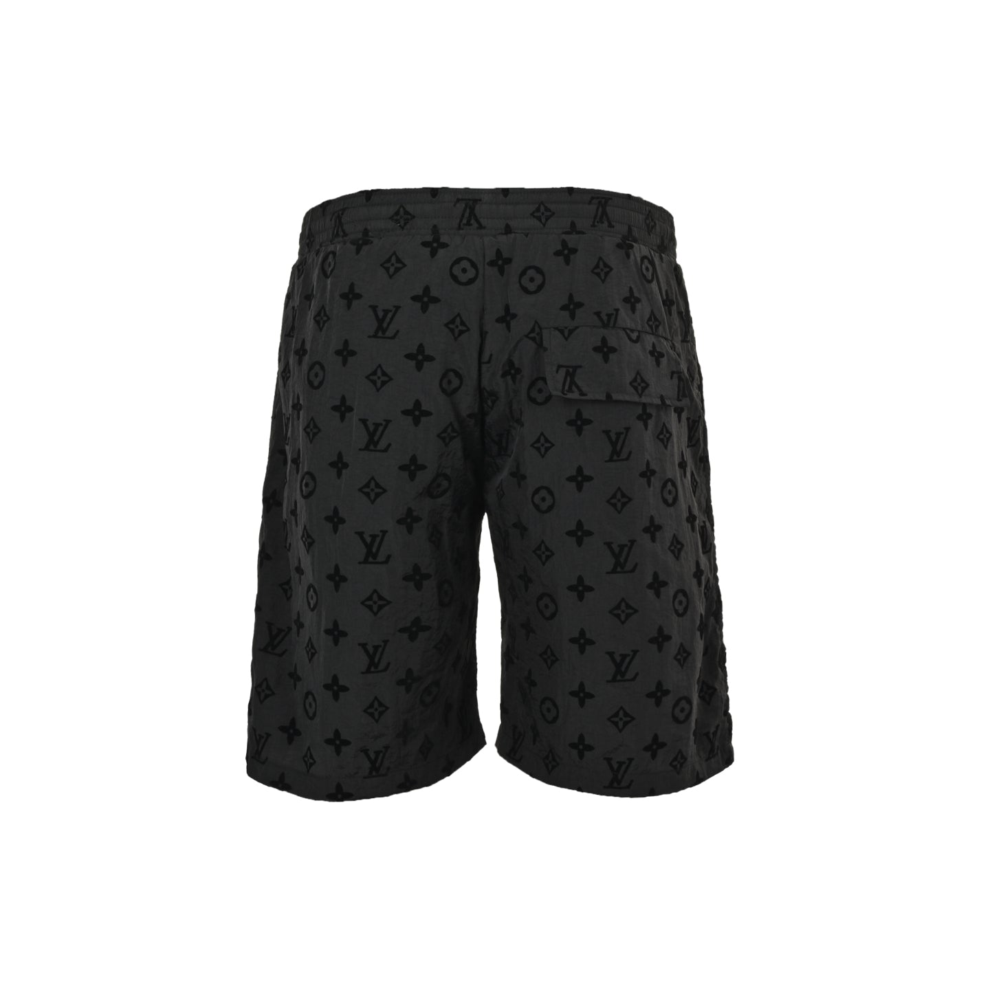25ss full printed floral flocking beach shorts
