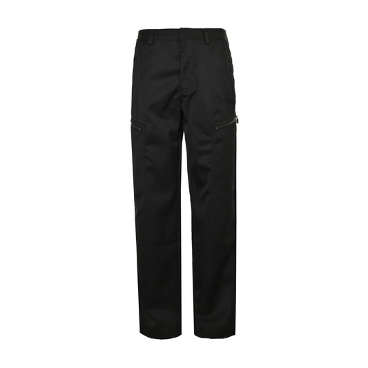 25ss Embroidered Logo Pocket Zipper Work Pants