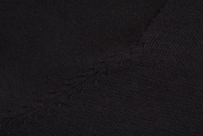 Thin long-sleeved sweater with jacquard letter logo