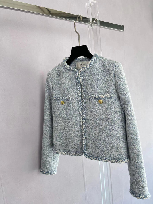 25 Spring new temperament woven jacket
