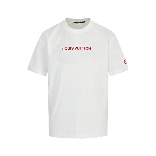 25ss flocking letter short sleeved shirt