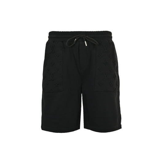 25ss pocket floral relief shorts