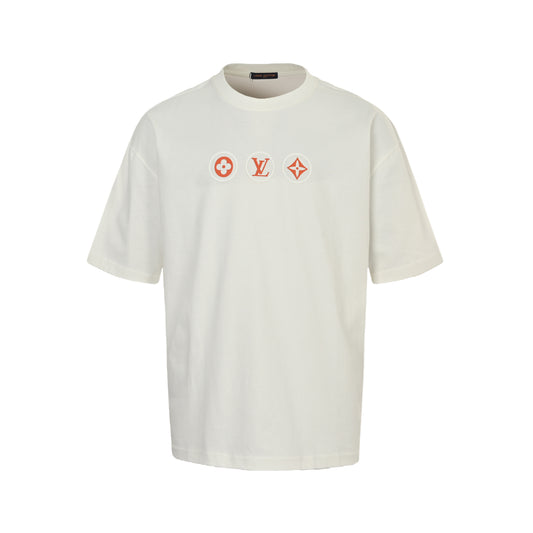 25ss silicone tri print short sleeved shirt