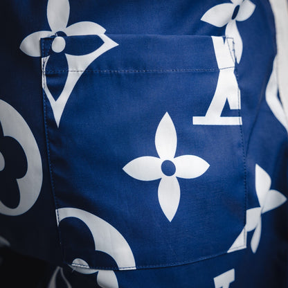 25ss Floral printed side woven shorts