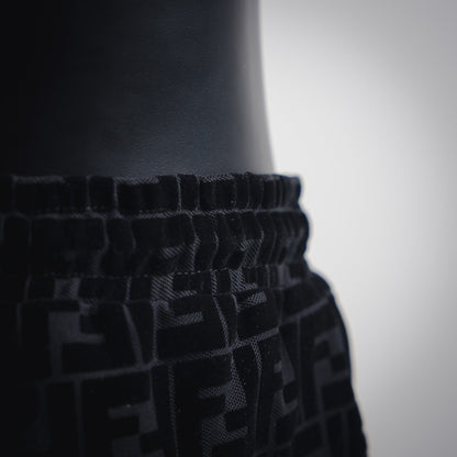 25ss Plush twill letter shorts